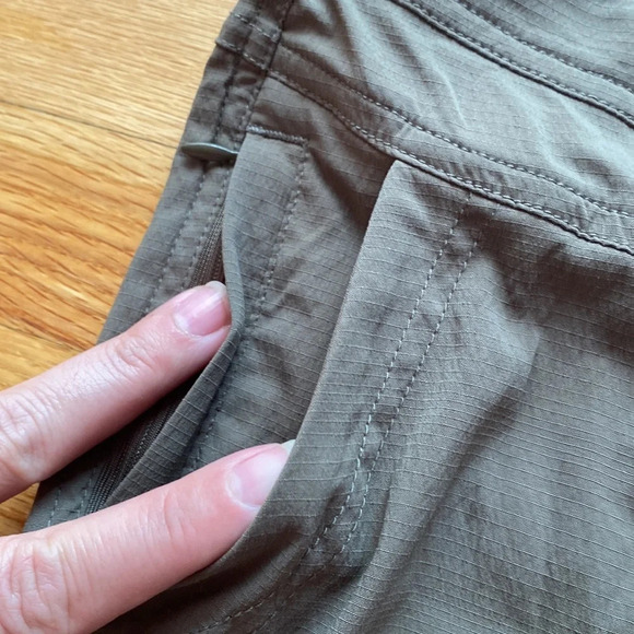 Prana Cargo Capris Olive Size 4 Y2K 90s - Picture 3 of 7